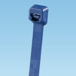 Panduit Cable Tie, 8.0”L (203mm), Intermediate, Metal Detectable Polypropylene, Dark Blue, 100pc serre-câbles Polypropylène (PP) Bleu
