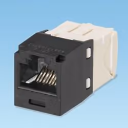 Panduit UTP RJ45 TG-MiniJack kat 6, Noir, Blanc