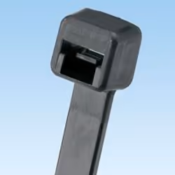 Panduit Cable Tie, 7.4"L (188mm), Standard, Weather Resistant, Black, 100pc, Nylon, Noir, 188 mm