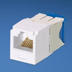 Panduit UTP RJ45 TG-MiniJack Cat6a White, Blanc, RJ-45