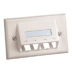 Panduit CFPHSL4IW Plaque de commutation et obturateur Blanc