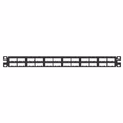 Panduit CPP48HDEWBL, Noir, Acier inoxydable, 1U, 482,6 mm, 27,4 mm, 43,7 mm