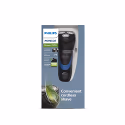 Philips Norelco Shaver 2100 S1560/81 rasoir pour homme Rasoir rotatif Tondeuse Noir, Bleu