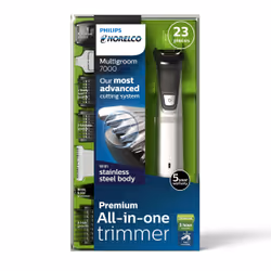 Philips MG7750/49 tondeuse corps / rasoirs Noir, Acier inoxydable