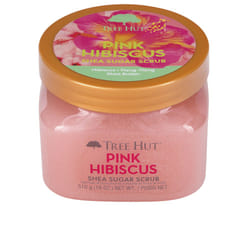 Gommage au sucre d’hibiscus rose