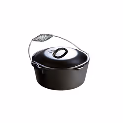 Lodge 5 Quart Cast Iron Dutch Oven, 4,7 L, Noir, Argent, Fonte, Noir, Argent, Fonte, 1 pièce(s)