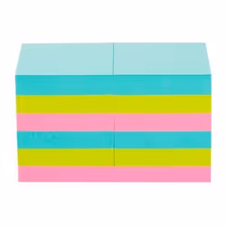 3M 622-12SS-MIA Post-it Carré Bleu, Rose, Jaune Auto-adhésif