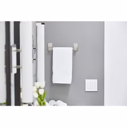 Porte-Serviettes 1 Barre Fixe Nickel Satiné