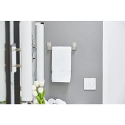Porte-Serviettes 1 Barre Fixe Nickel Satiné