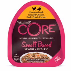 Wellness CORE 76344104537, Adulte, Carotte, Poulet, Canard, 85 g
