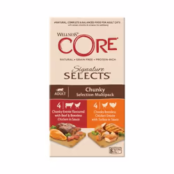 Wellness CORE 76344106418, Adulte, Toutes races, Bœuf, Poulet, Turquie, 79 g, Sans grain