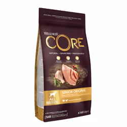 Wellness CORE 76344107484, Senior, Toutes races, Poulet, Turquie, 1,8 kg
