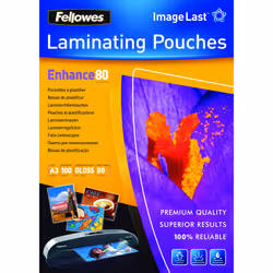 Fellowes Pochettes ImageLast A3 80 microns - Paquet de 100