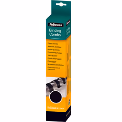 Fellowes 5330702, Noir, 40 feuilles, PVC, A4, 25 pièce(s), 8 mm