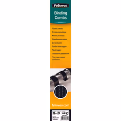 Fellowes 5331102, Noir, 55 feuilles, PVC, A4, 25 pièce(s), 10 mm