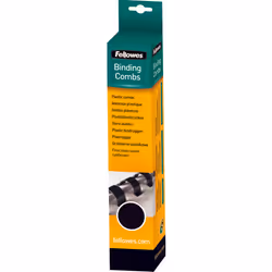Fellowes 5331502, Noir, 80 feuilles, PVC, A4, 25 pièce(s), 12 mm
