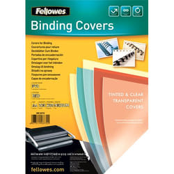 Fellowes 5377201 matériel de reliure A4 Plastique, PVC Rouge, Transparent 100 pièce(s)