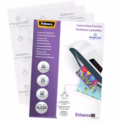 Fellowes Pochettes ImageLast A5 80 microns - Paquet de 25 - Vue supplémentaire 4