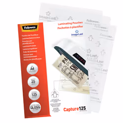 Fellowes Pochettes ImageLast A4 125 microns - Paquet de 25