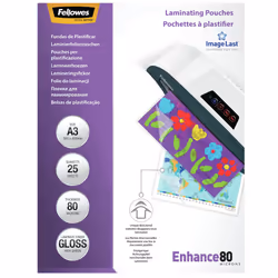 Fellowes Pochettes ImageLast A3 80 microns - Paquet de 25