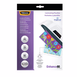 Fellowes Pochettes ImageLast A3 80 microns - Paquet de 25