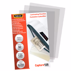 Fellowes Pochettes brillantes pour cartes 125 microns 54x86mm - Vue supplémentaire 4