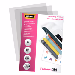 Fellowes Pochettes brillantes A4 250 microns - Paquet de 100 - Vue supplémentaire 4