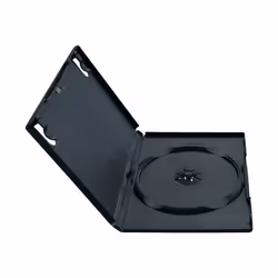 Fellowes Pack 5 Boîtiers DVD - Noir, Boîtier DVD, 1 disques, Noir, Polypropylène (PP), 120 mm, 134,9 mm
