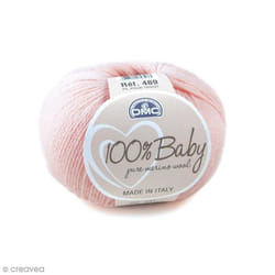 Laine - DMC - 100% Baby - 50 g - Couleur Rose - Fil Fin