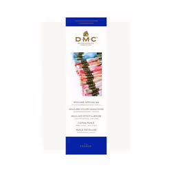 Carte de couleurs - DMC - Échantillons de fils à broder - Coton mouliné - Fils perlés métallisés - Nuances 2017