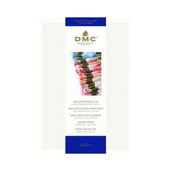 Carte de couleurs - DMC - Échantillons de fils à broder - Coton mouliné - Fils perlés métallisés - Nuances 2017