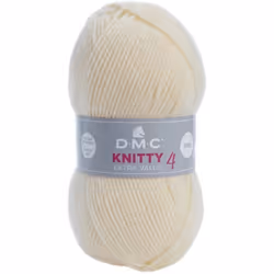 FIL A TRICOTER KNITTY 4 COULEUR BLANC CASSE 993 DMC
