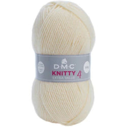 FIL A TRICOTER KNITTY 4 COULEUR BLANC CASSE 993 DMC