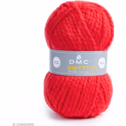 Laine Acrylique - DMC - Knitty 10 - 100 g - Rouge - Fil épais pour tricot et crochet