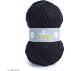 Laine Acrylique - DMC - Knitty 10 - 100 g - Noir - Fil épais pour tricot et crochet