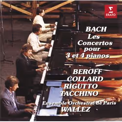 Warner Music Jean-Philippe Collard - Bach: Concertos For 3 &amp; 4 Pianos, CD, Classique, CD, Jean-Philippe Collard, Support  ...