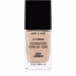 wet n wild Photo Focus Foundation DEWY, Bouteille, Liquide, Peau sèche, Peau normale, Hydratant, Légère, Neutre