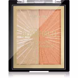 wet n wild MegaGlo Hello Halo Blushlighter, Beige, I Met Someone, 2 couleurs, Poudre, Palette, Eclairage