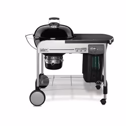 Weber Performer Deluxe GBS, Barbecue, Bois de chauffage, Chariot, Grille, Noir, Acier inoxydable, Rond