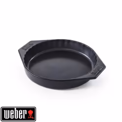 Plat à tarte en céramique - WEBER - Ø 30 cm - Poignées de transport - Surface antiadhésive