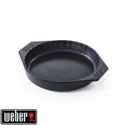 Plat à tarte en céramique - WEBER - Ø 30 cm - Poignées de transport - Surface antiadhésive