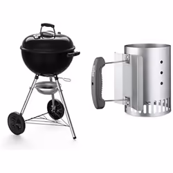 WEBER Barbecue a charbon Original Kettle E-4710 - O 47 cm - Noir