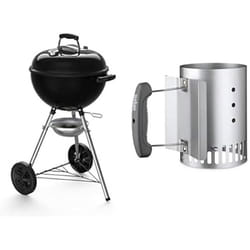 WEBER Barbecue a charbon Original Kettle E-4710 - O 47 cm - Noir