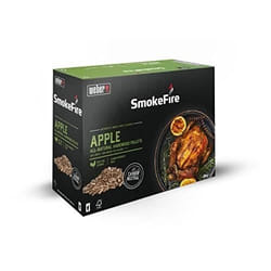 Pellets de bois pour barbecue - WEBER - SMOKEFIRE PELLETS APPLE 8 KG - Saveur pommier - Bois naturel - 100% pur