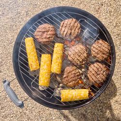 Weber Bar-B-Kettle Grill Chaudron Charbon de bois (combustible) Noir, Gris - Vue supplémentaire 5