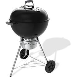 Barbecue à charbon - Weber - Original Kettle E-5730 - Ø57 cm - Thermomètre intégré - Clapet daération - 9 couverts - Noir