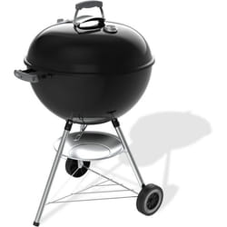 Barbecue à charbon - Weber - Original Kettle - Ø57 cm - Thermomètre intégré - Acier émaillé - Clapet daération - 9 couverts -Noir