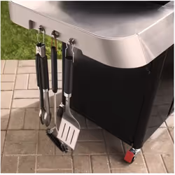 Weber 1500386 barbecue et grill Chariot Gaz de pétrole liquéfié Noir, Acier inoxydable - Vue supplémentaire 2