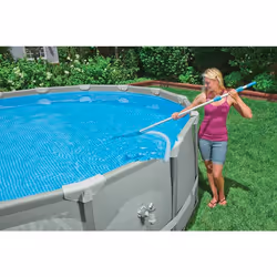 Intex 28003, Kit de maintenance, Bleu, Acier inoxydable, 2,79 m, Aluminium, 2,98 cm, Teleskopstiel 279 cm, Kescher für Boden  ...