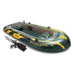Intex 68351NP, Baignade, divertissement, Bateau gonflable, Vert, Jaune, 4 personne(s)